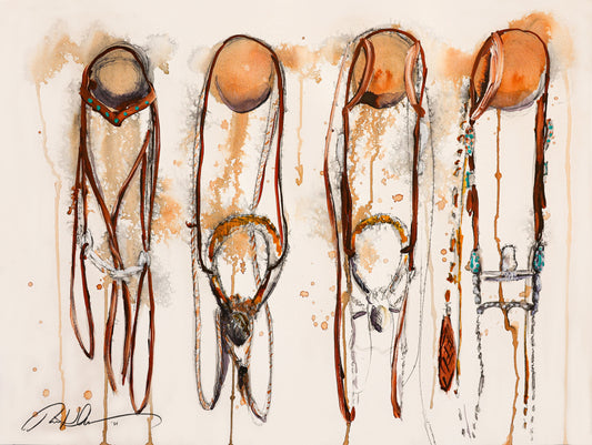 Hanging Bridles fine art print by Tara Heckman