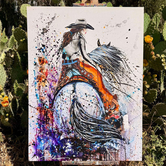 Draw — Hand-Embellished Canvas 30x40