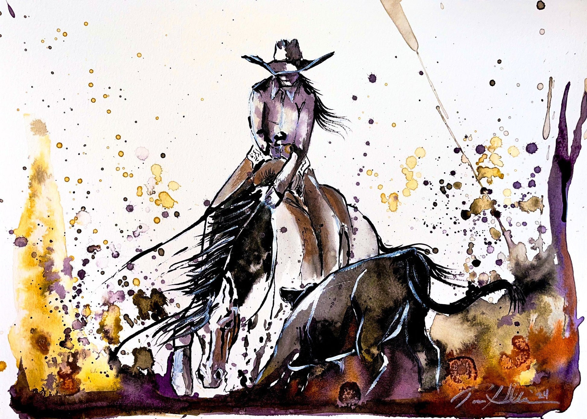 Plumb Cuttin Forward fine art print by Tara Heckman